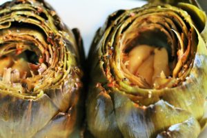 Roasted artichokes